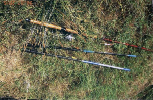 Le canne da pesca sequestrate