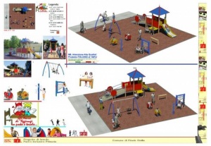 Il parco giochi che sarà realizzato presos le scuole Castelfranchi